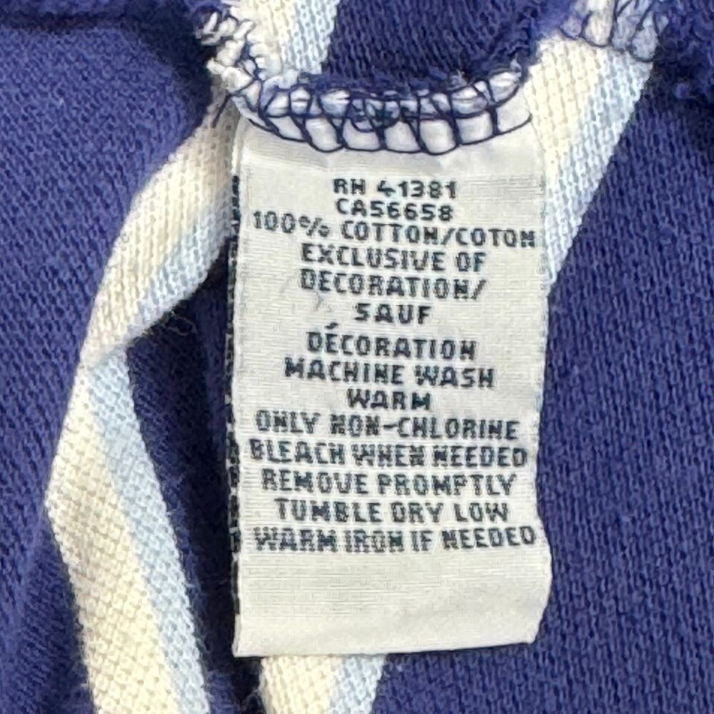 Polo Ralph‎ Lauren Mens Blue Striped Collared Short Sleeve Polo Shirt Size XL - Picture 9 of 10